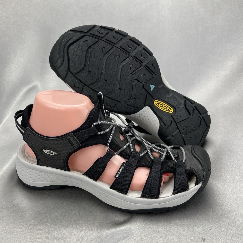KEEN Astoria West Women's Size 10.5 Sandals Waterproof Black 1023594